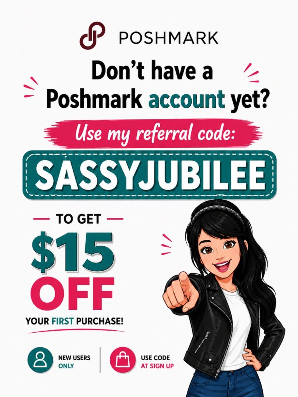 Referral code SASSYJUBILEE - Picture 1 of 1